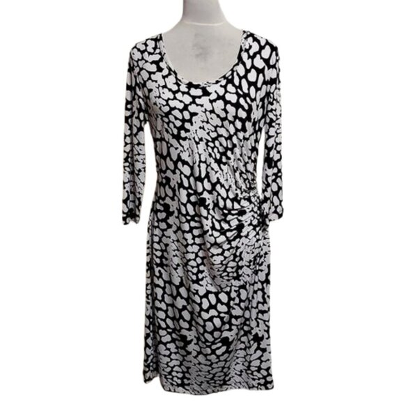 Calvin Klein Ruched Long Sleeve Sheath Dress - Picture 1 of 7